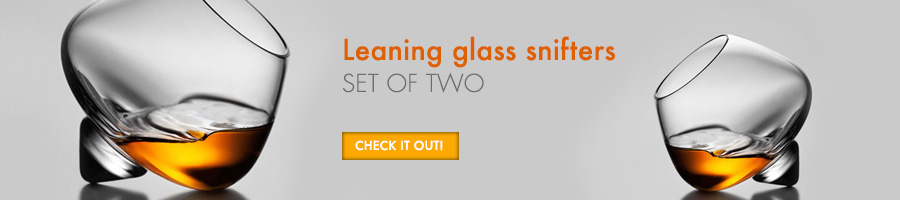Leaning Glass Snifters