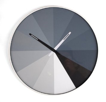 Grayscale Wall Clock