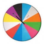 Ultra Flat Multi Color Wall Clock