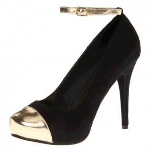 Black & Gold Michael Antonio Pumps