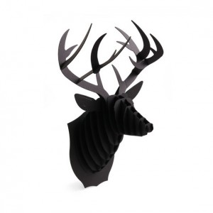 Black Paper Antler Trophy