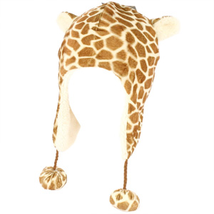 Animal Print Giraffe Fleece Hat