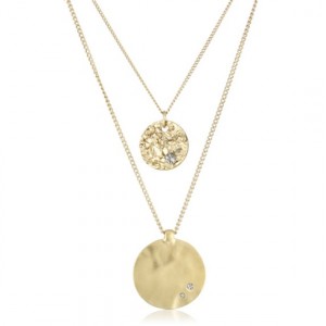 Kenneth Cole Gold & Black Diamond Necklace