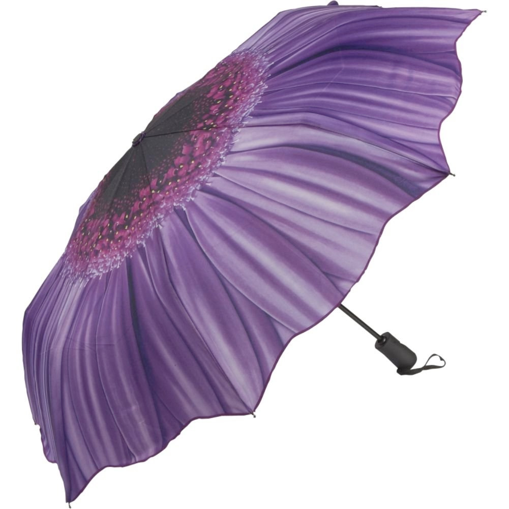 Purple Daisy Folding Umbrella