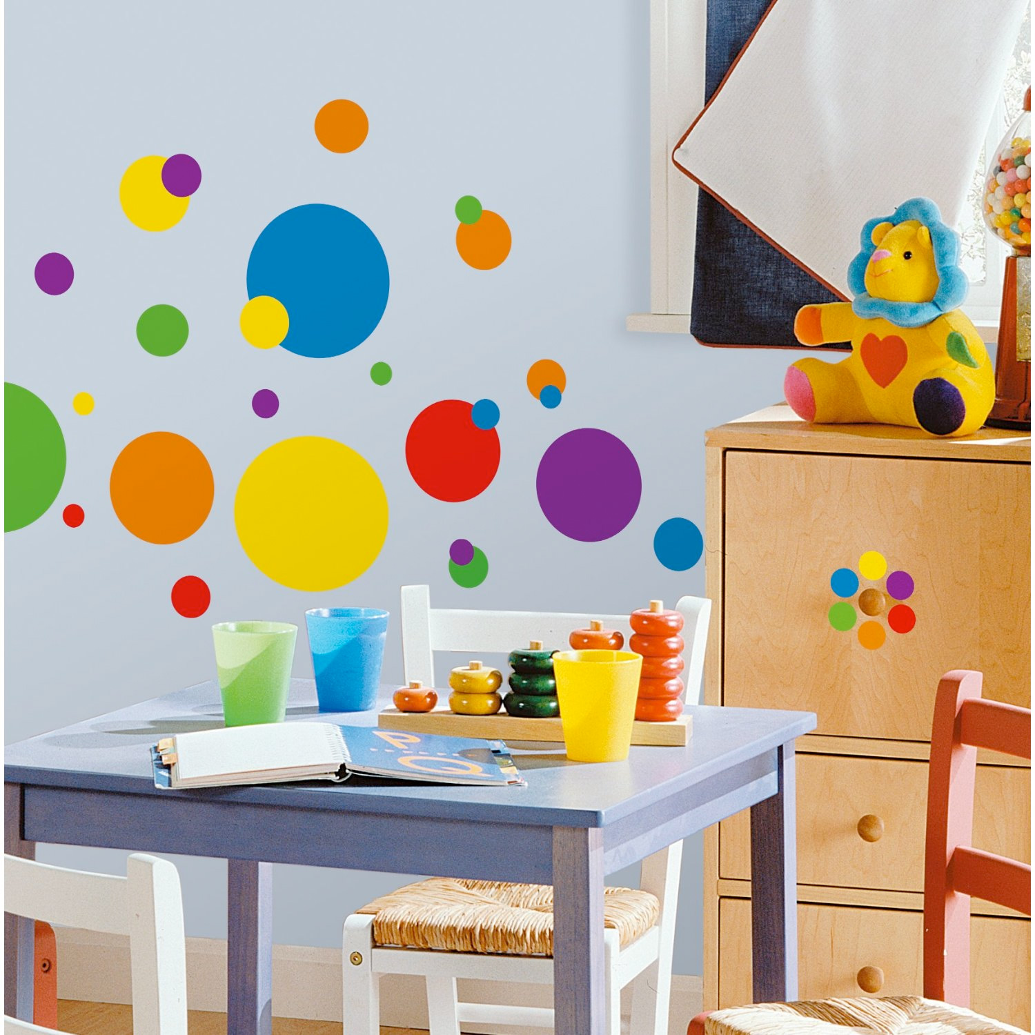 Just Dots Primary Colors Peel & Stick Wall Decals