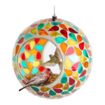 stained glass birdhouse