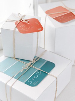 Paint Chip Gift Tag