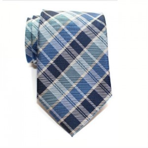 Blue Plaid Tie