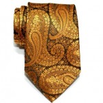 Gold Paisley Tie