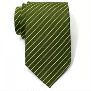 Green Striped Tie