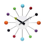 retro multicolored clock