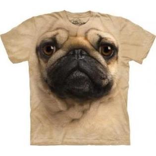 Pug Face The Mountain Tee Shirt Adult