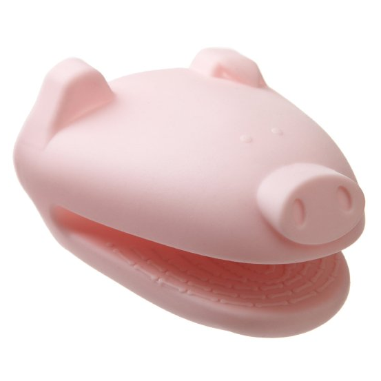 Pink Piggy Silicone Pot Holder