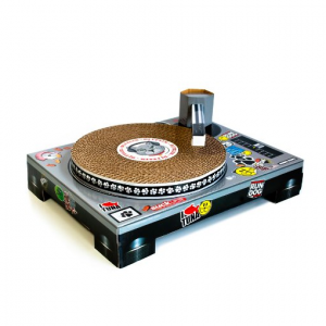 Cat DJ Scratching Deck