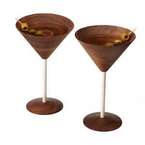 Wooden Martini Glasses