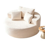 Oversized Round Chaise Longue Chair