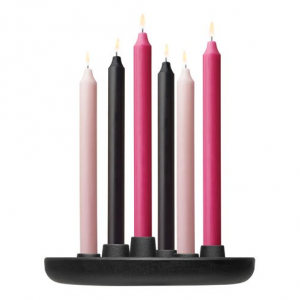 iittala Allas Round Cast Iron Candle Holder