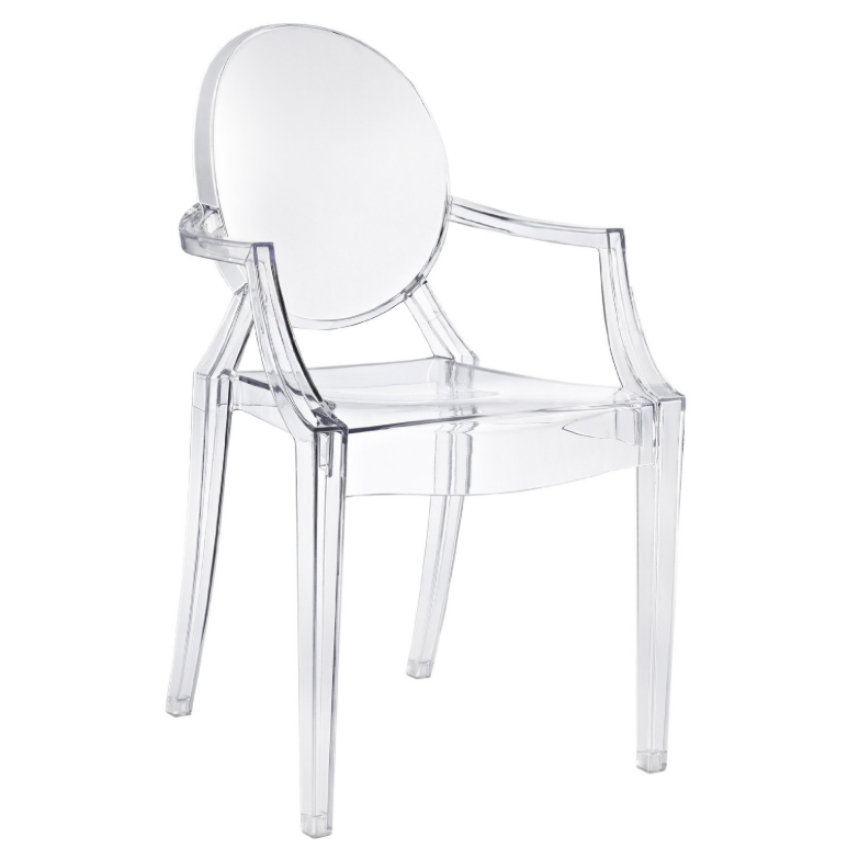 LexMod Philippe Starck Style Louis Ghost Chair