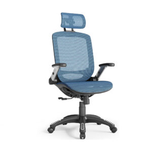 blue office chair