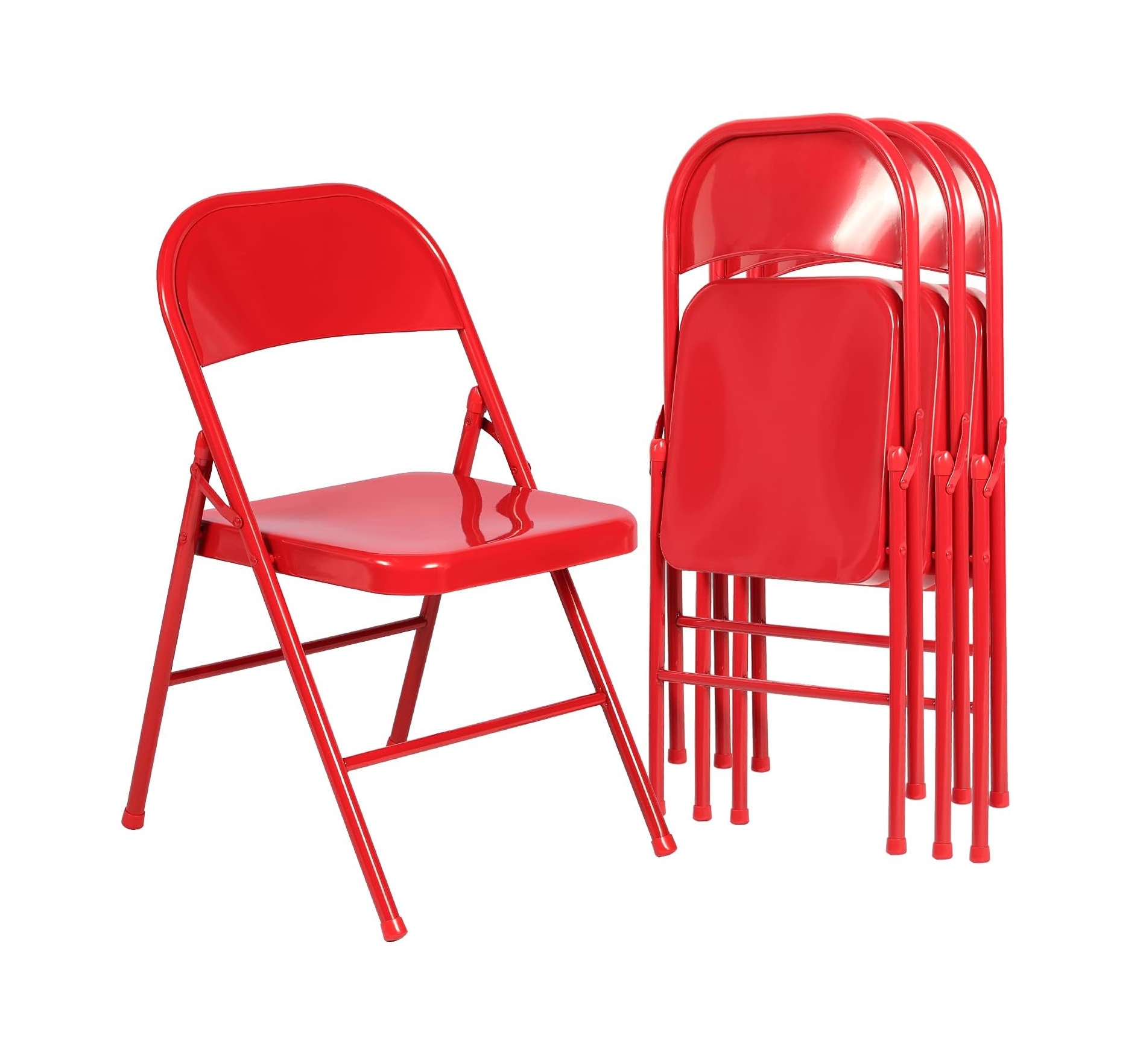 red folding chairs